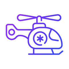 air ambulance Modern concepts design, vector illustration