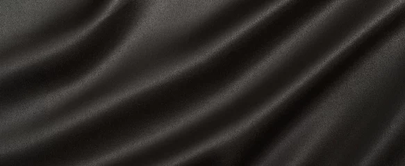 Poster Black shiny fabric texture background © Mr. Music