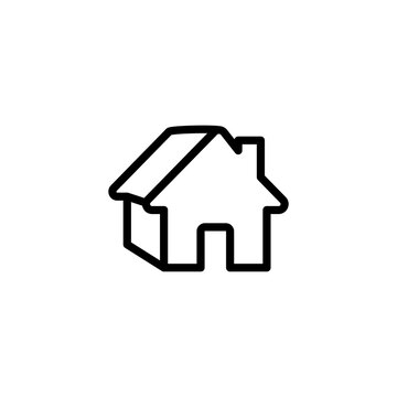 House icon. home icons button, vector, sign, symbol, logo, illustration, editable stroke, flat design style isolated on white