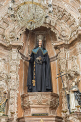 Saint Francis of Assissi Church, Statue, Statue of Saint Louis King of France, Sao Joao del Rey, Minas Gerais, Brazil - obrazy, fototapety, plakaty