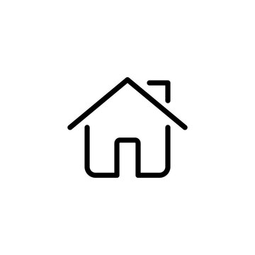 House icon. home icons button, vector, sign, symbol, logo, illustration, editable stroke, flat design style isolated on white