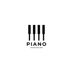 piano and trumpet Modern professional logo jazz music.