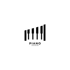 piano and trumpet Modern professional logo jazz music.