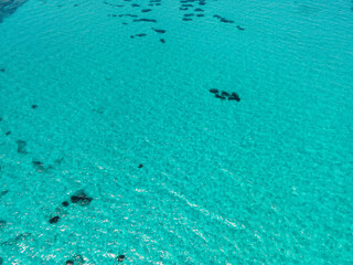 Fototapeta premium Background of clear turquoise sea water, travel sumer concept