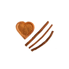 Ground stems of organic licorice - Glycyrrhiza glabra.