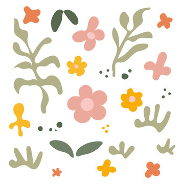 	
Spring flower collection Free Vector