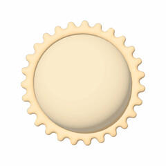 Yellow sun with rays, sun star. 3d vector icon. Cartoon minimal style. Summer, weather, nature, space concept