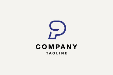 Letter CP logo design vector illustration.