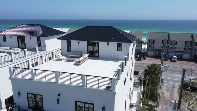 Mavic drone footage of beach 4k