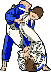 Jiu jitsu fighting martial arts