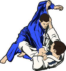 Jiu jitsu fighting martial arts
