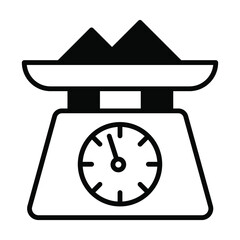 weight scale Modern concepts design, vector illustration