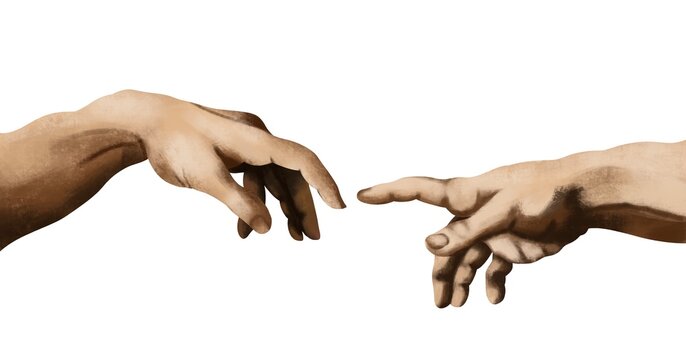 Creation Of Adam Oil Painting 