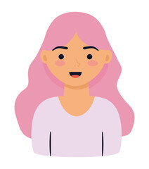 happy woman illustration