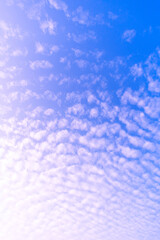 Dramatic monsoon cloud formation in the blue sky