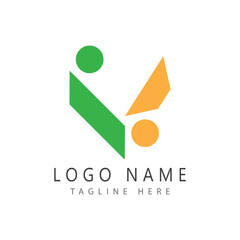 Adoption and community care Logo template vector icon