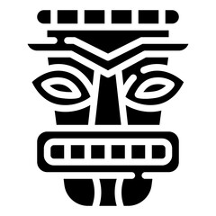 TIKIHEADMASK glyph icon,linear,outline,graphic,illustration