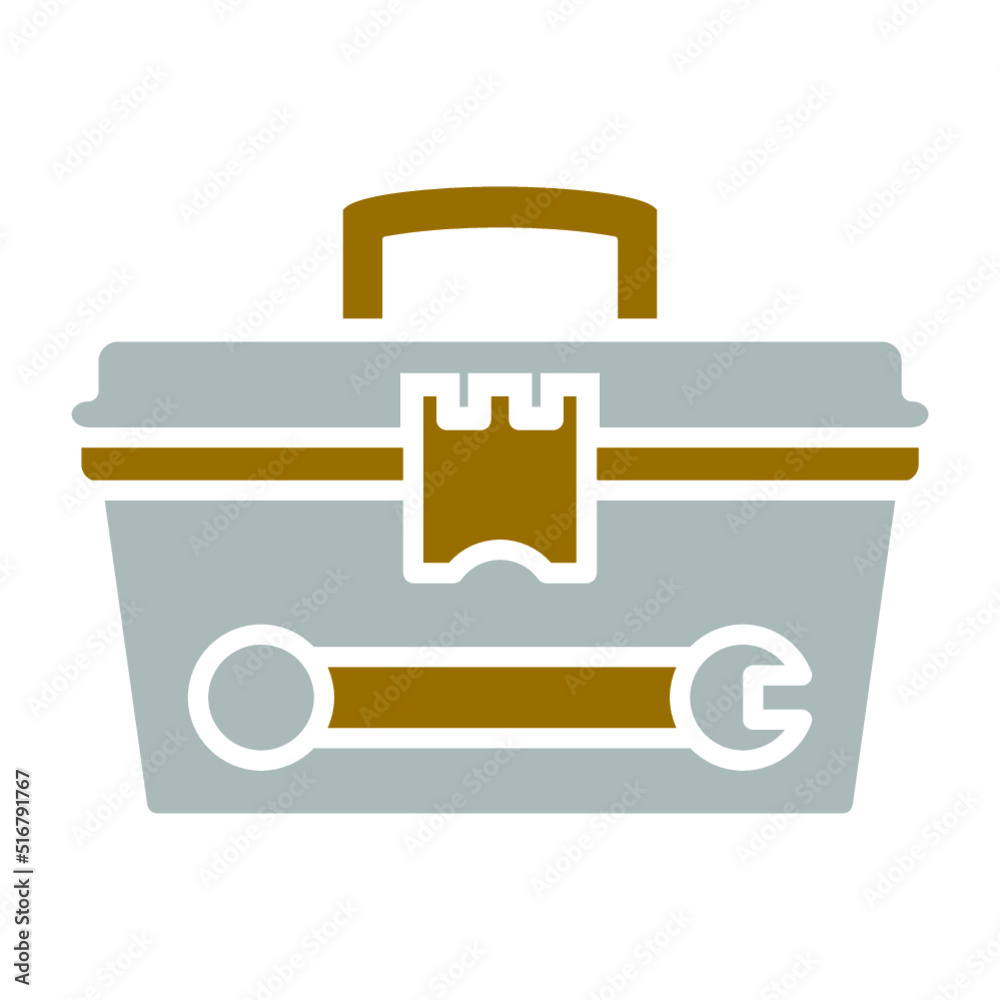 Poster Tool Box Icon Style