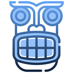 TIKIHEADMASK Gradient icon,linear,outline,graphic,illustration