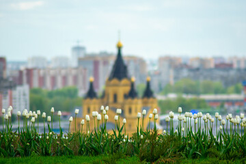 panorama of the architecture of Nizhny Novgorod