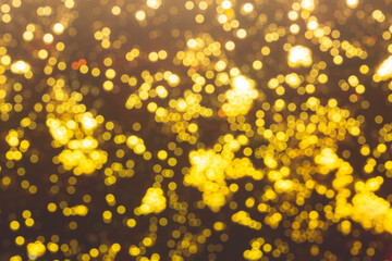 bokeh lights texture,Glittering gold stars of bokeh use for celebrate background