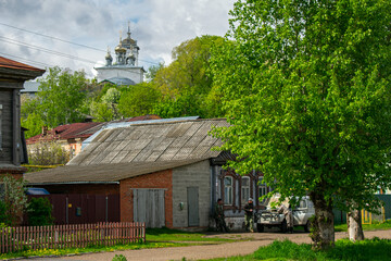 panorama of an ancient Russian city