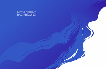 Blue Paintbrush Flow Effect Background Vector