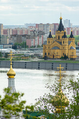 panorama of the architecture of Nizhny Novgorod