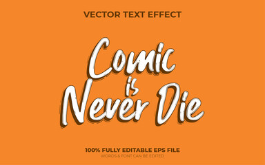 Editable Vector Text Effect Comic Style Text Effect