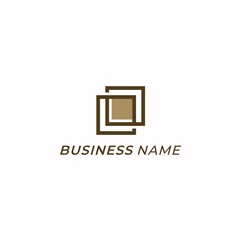 design logo creative box and square