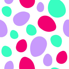 Kids vector seamless pattern with stones. For decor, wrapping paper, textile, fabric, scrapbooking