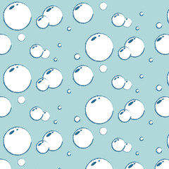 Fototapeta premium seamless pattern with air bubbles. blue background