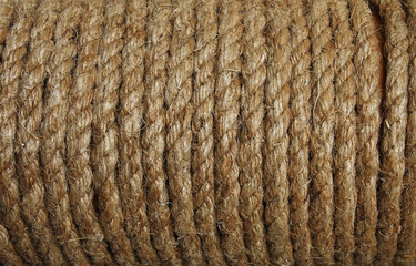 The brown rope pattern texture background.
