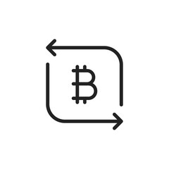 easy bitcoin exchange like cash transfer icon