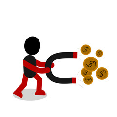 coin drawing vector illustration