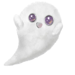 Cute Halloween illustration ghost