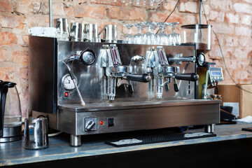 Traditional Espresso Coffee Machine.