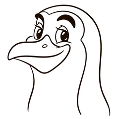 Penguin cartoon illustration. Cute animal print for t-shirts, mugs, totes, stickers, nursery wall arts, greeting cards, etc.