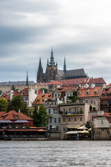 Obraz premium the city of Prague, photographed from the Vltava river