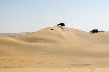 Fototapeta na wymiar Awesome View for Sands mountains in the desert , Siwa oasis Egypt 
