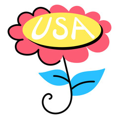 Beautifully crafted sticker of sunflower 