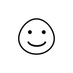 smile emoji vector for website, icon, symbil presentation