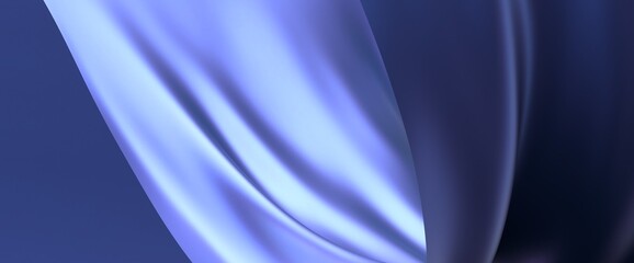 abstract blue wave background, night simple and elegant 3d render wallpaper