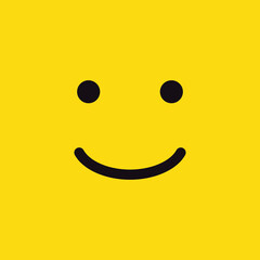 smile emoji vector for website, icon, symbil presentation