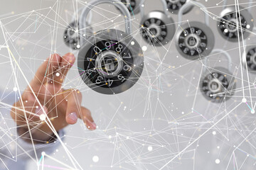 security data code digital in hand