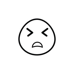 hurt emoji vector for website symbol icon presentation