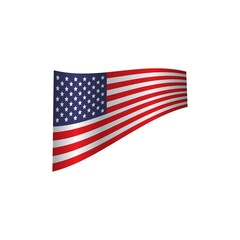 USA flag design. Country flag vector