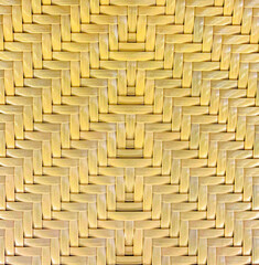 Bamboo texture background. Woven bamboo strips mat texture in earth tone color theme
