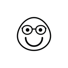 smile cool emoji vector for website symbol icon presentation