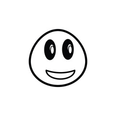 Smile emoji vector for website symbol icon presentation